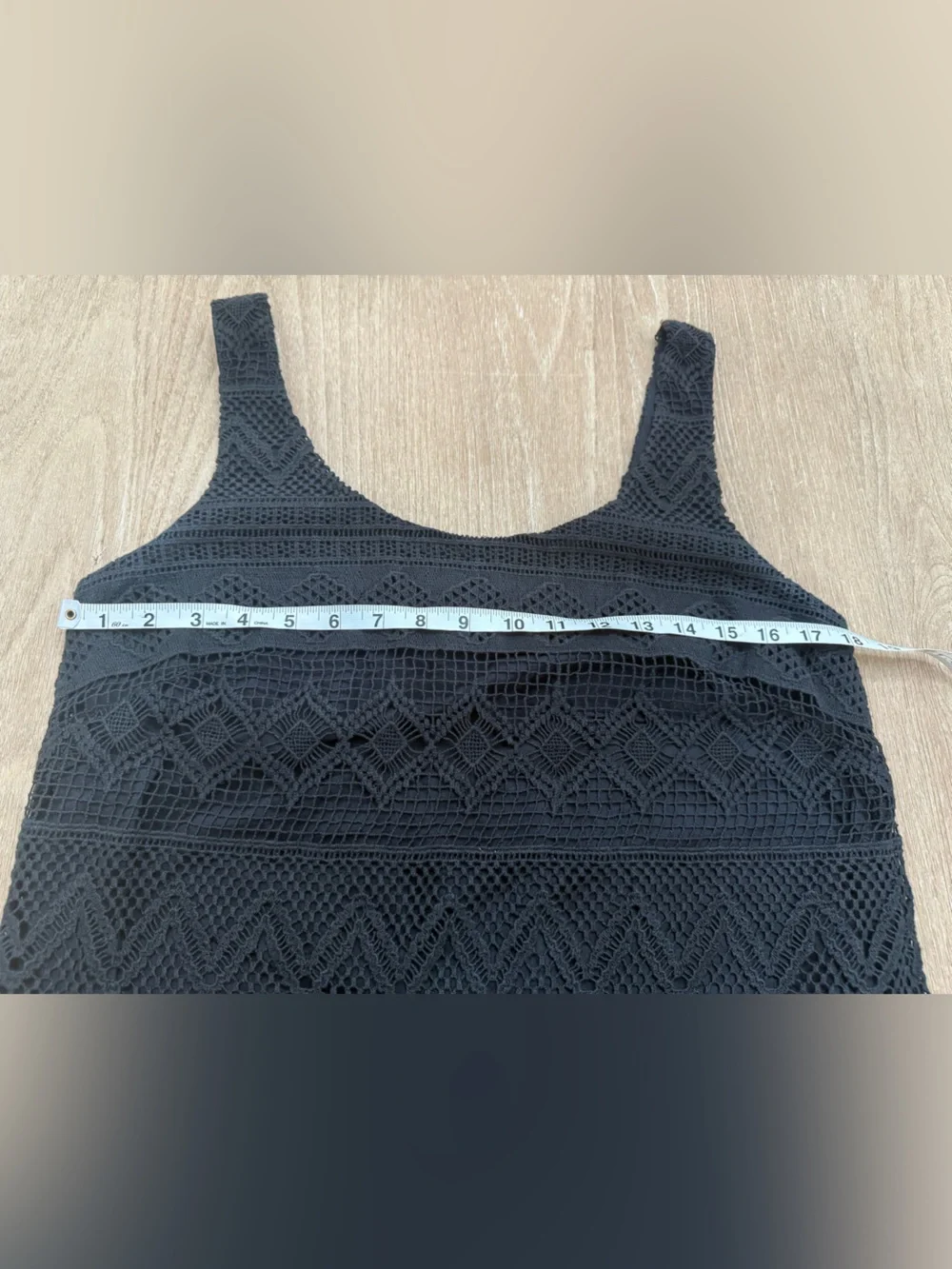 J.Crew Black Crochet Knit Tank Dress - Size 10